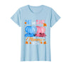 He Or She Pumpkin Gender Reveal Party Supplies Tee Halloween Pumpkin Gender Reveal He or She Mommy to Be T-Shirt - Baby Blue