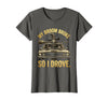 Mademark My Broom Broke So I Drove Funny Halloween Design T-Shirt - Asphalt Grey