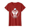 Mademark Polar Bear Throws Ice Into Fire Funny Design T-Shirt - Cranberry Red