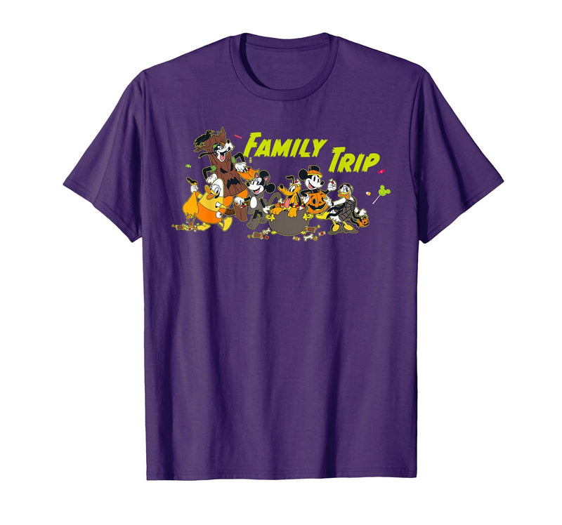 Disney Family Trip Halloween Costume Mickey & Friends T-Shirt - Purple
