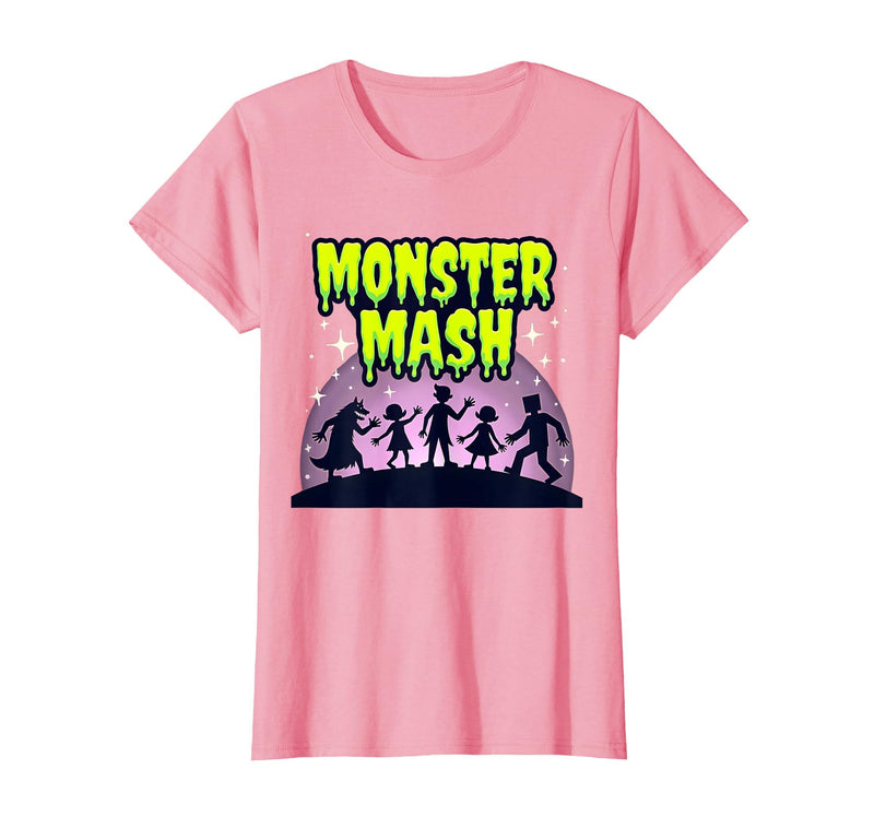 Mademark Halloween - Monsters & Creatures T-Shirt - Pink-monster Mash: Spooky Halloween Dance Party for All Ages