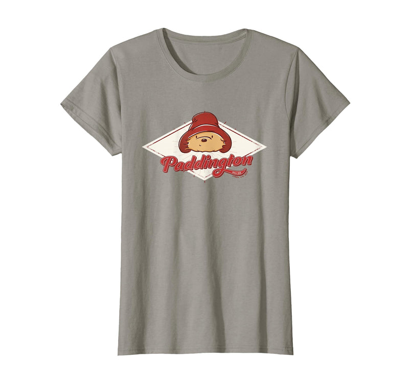 Paddington Bear Classic Retro Diamond T-Shirt - Slate Grey