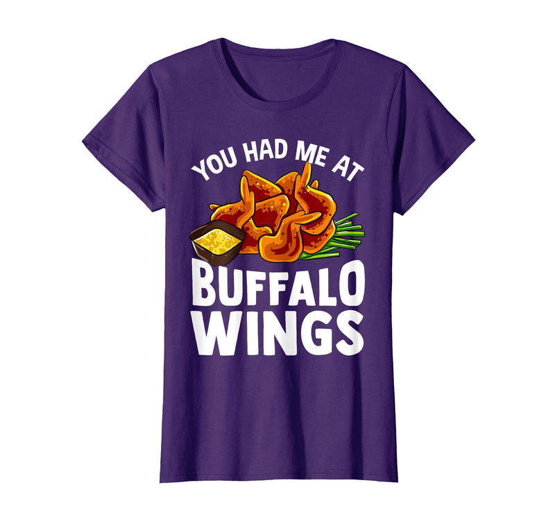 Homewise Shopper Buffalo Wings Buffalo Wings Funny Appetizer T-Shirt - Purple