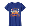 Spooky Camp-O-Ween Ghosts and Campfire Apparel Happy Camp-O-Ween Halloween Camping Ghosts and Campfires T-Shirt - Royal Blue