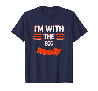 Halloween Mega Warehouse Vintage I'm with the Egg Lazy Halloween Costume T-Shirt