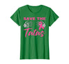 Amb Breast Cancer Awareness Month Warrior Survivor Save The Tatas Breast Cancer Pink Ribbon Skeleton Halloween T-Shirt -