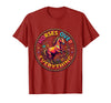 Mademark Horses Over Everything Women's Equestrian Design T-Shirt - Men - Cranberry Red