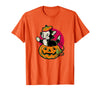 Disney Pinocchio Halloween Figaro Inside A Pumpkin Retro T-Shirt - Orange
