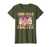 Funny Conchas and Cucuys Mexican Tees Halloween Cute Conchas and Cucuys Ghost Funny Halloween Mexican Ghost T-Shirt - Olive