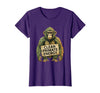 Mademark Clean Primate Energy Monkey Sober Men Design T-Shirt - Women - Purple