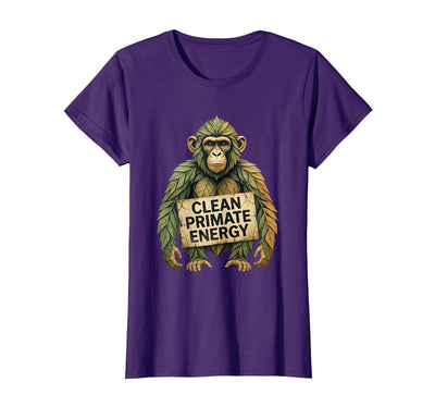 Clean Primate Energy Monkey Sober Men Design T-Shirt - Women