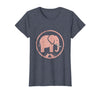 Mademark Be Kind Elephant and Mouse Gentle Touch Design T-Shirt - Women - Heather Blue