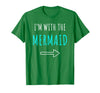 Mermaid Shirt Funny Easy Halloween Shirt Funny Mermaid Halloween Parents or Couples Costume T-Shirt - Kelly Green