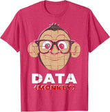 Data Monkey Data Evaluator Code Programmer T-Shirt - Red Heather