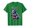 Rabbit Gaming Animal Video Games Funny Rabbit T-Shirt in Kelly Green