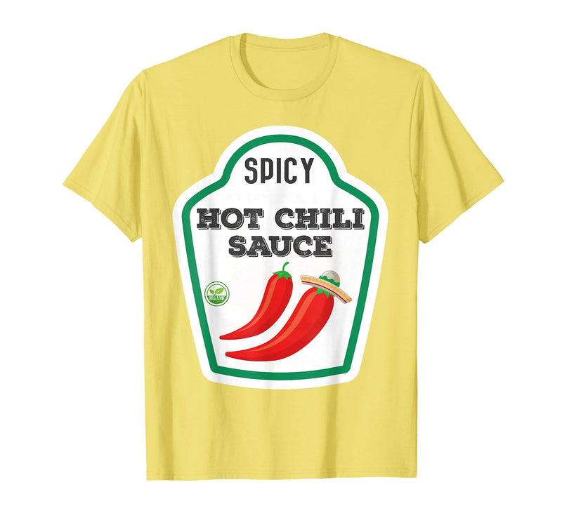 Lustige Essen & Sauce Fasching Kostüm Co. Chilli Sauce Costume Funny Fancy Dress Costumes for Men and Women T-Shirt - Lemon