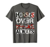Mademark Horses Over Highways Always Equestrian Design T-Shirt - Asphalt Grey