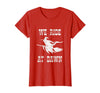 Halloween Witch Broomstick Costume Shop We Ride At Dawn Spooky Witch Broomstick Halloween Costume T-Shirt - Red