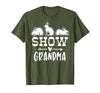 Show Rabbit Grandma T-Shirt in Olive Green