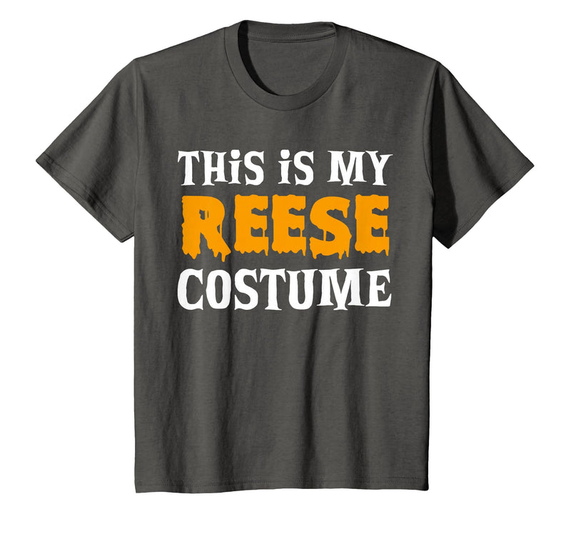 Personal Lazy Halloween Costumes Reese Halloween Personalized Costume Funny T-Shirt - Asphalt Grey