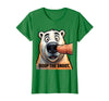 Mademark Boop The Snoot Funny Polar Bear Design T-Shirt - Kelly Green