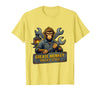 Mademark Grease Monkey Valley Style Automotive Design T-Shirt - Men - Lemon Yellow