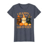 Art-Wear Happy Lab-O-Ween Labrador Halloween Dog Lover Design T-Shirt - Heather Blue