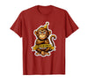 Mademark Sober Monkey Wild Life Sobriety Design T-Shirt - Men - Cranberry Red