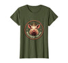 Mademark Blessed by the Pig Funny Farm Animal Design T-Shirt - Olive Green