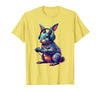 Rabbit Gaming Animal Video Games Funny Rabbit T-Shirt in Lemon Yellow