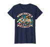 C.J.`s Funny Dark Humor Gift Shop Lets Find A Cure for Stupid People, Retro Comic Dark Humor T-Shirt - Navy Blue
