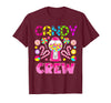 Candy Land Candy Crew Party Halloween Costumes T-Shirt - Burgundy