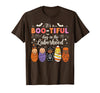 Its A Bootiful Day In The Laborhood Tee Nurse Spooky Swaddle Squad Halloween Funny Labor and Delivery T-Shirt - Brown