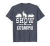 Show Rabbit Grandma T-Shirt in Heather Blue