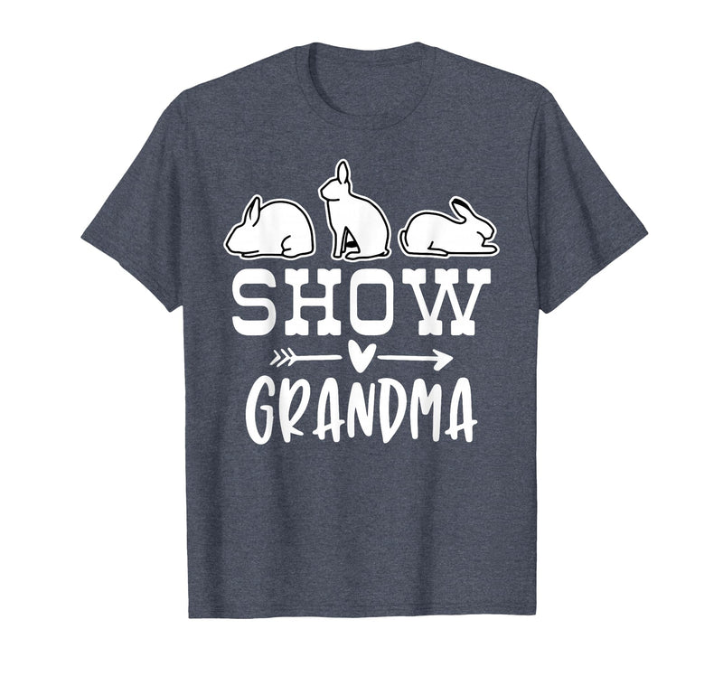 Show Rabbit Grandma T-Shirt in Heather Blue