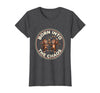 Mademark Born Into The Chaos Circus Monkey Design T-Shirt - Women - Dark Heather Grey