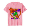 Ice Cream Drip Baseball Home Plate Halloween Tee Funny Halloween Baseball Ice Cream Drip Boys Girls Youth T-Shirt - Pink