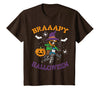 Halloween Shirts For Women Men Kids Boys Girls Motocross Braaapy Halloween Costume Dirt Bike Boys Kids T-Shirt - Brown