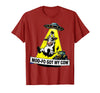 Mademark Moo-FO Got My Cow Alien Abduction Design T-Shirt - Cranberry Red