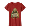 Mademark Clean Primate Energy Monkey Sober Men Design T-Shirt - Women - Cranberry Red
