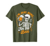 Boos Halloween Costume Cute skeleton I'm Just Here for The Boos Halloween Costume Skeleton Cute T-Shirt - Olive Green