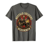 Mademark Buffalo Soldiers Forged in Fire Military Tribute T-Shirt - Asphalt Grey