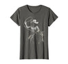 Cowgirl Western Rodeo Rodeo Cowgirl Western Horse T-Shirt - Asphalt Grey