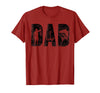Fishing Gifts for Dad Father's Day Fisherman Fishing Dad Birthday Classic Bold Font Fish Daddy T-Shirt - Cranberry Red