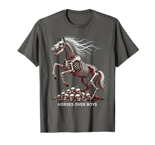 Mademark Horses Over Boys Equestrian Design for Women T-Shirt - Men - Asphalt Grey