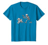 Funny Halloween Dog Lovers Gift Tees Skeleton Dogs Funny Skeleton Chasing Goldendoodle Dog Halloween Dogs Lover T-Shirt -