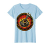 Mademark Monkey Wrench in the Gears Graphic Design T-Shirt - Women - Baby Blue