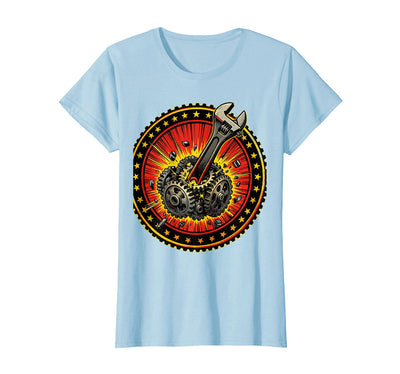 Monkey Wrench in the Gears Graphic Design T-Shirt - Women