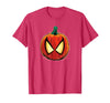 Marvel Spider-Man Halloween Spooky Pumpkin Jack-o'-Lantern T-Shirt - Red Heather