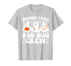 Wound Care Nurse Boo Boo Crew Halloween Wound Care Boo Boo Crew Nurse Funny Ghost Halloween Nurse T-Shirt - Silver Grey